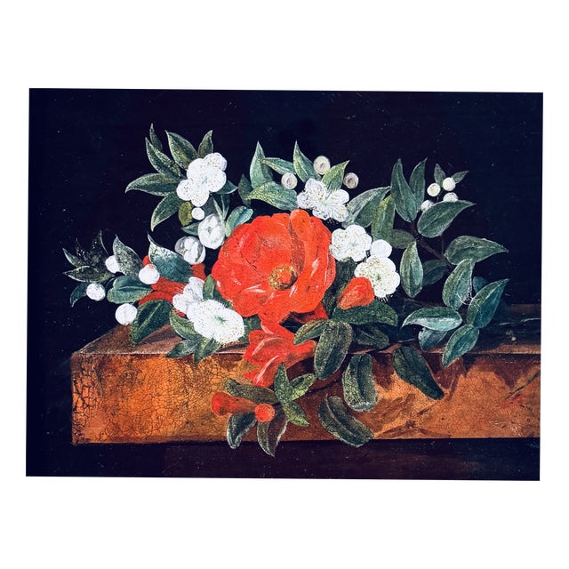 I. L. Jensen, Flowers, Oil on Canvas For Sale