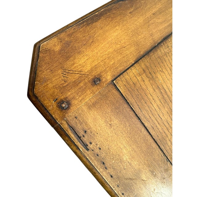 Ballard Designs Ballard Designs 'Avignon' Dining Table 67” X 44" X 30" Extending to 103” - Solid Birch With Distressed Oak Veneer - Early 21st Century For Sale - Image 4 of 7