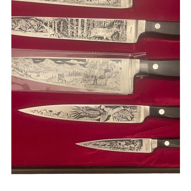 1970s 1976 j.a. Henckels America’s Bicentennial Knife Set Limited Edition - 10 pcs with case For Sale - Image 5 of 11