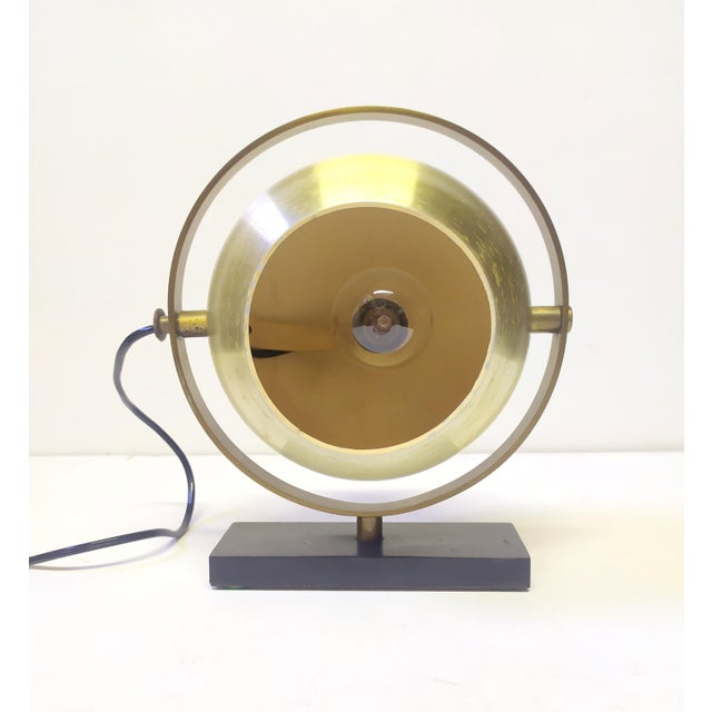 Metal Table Lamp by Oscar Torlasco for Stilux Milano, 1950s For Sale - Image 7 of 11