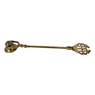 Vintage Brass Candle Snuffer For Sale