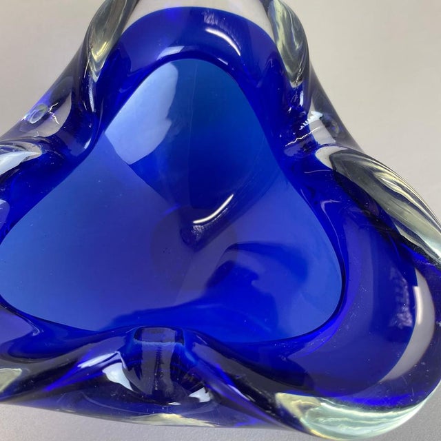 Blue Murano Glass Bowl, Italy, 1970s For Sale - Image 15 of 18