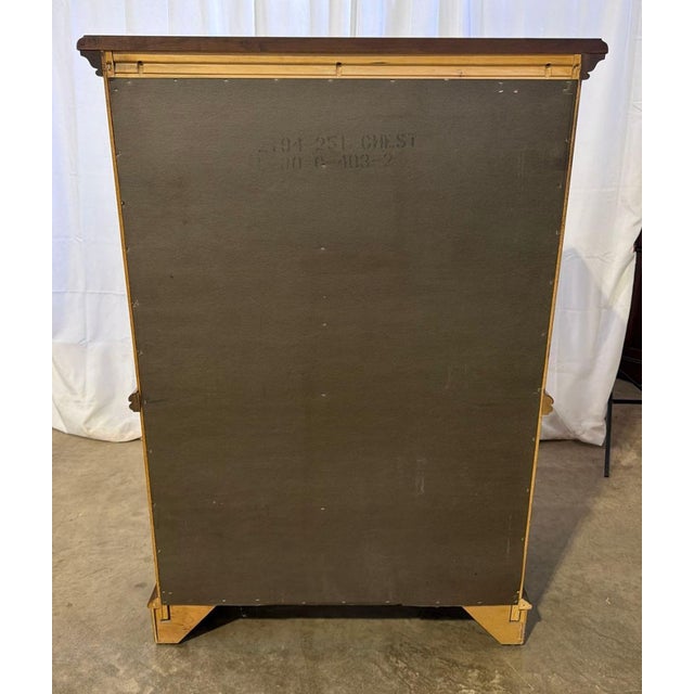 Brass Vintage Alexander Julian Home Colours Traditional 6 Drawer Oak Chest of Drawers For Sale - Image 8 of 8