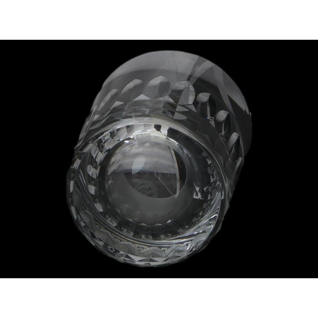 A distinguished pair of Baccarat Piccadilly double old fashioned glasses in the now discontinued pattern. Crisp vertical...