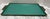Vintage rectangular turquoise and gold metal decor tray with ornate swirled side handles. Perfect for table, credenza or...