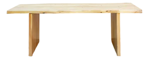 84" Long Driftwood Monolith Live Edge Dining Table