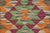 Southwestern Turkish Kilim Gray Beige Hand-Woven Wool Rug For Sale In New York - Image 6 of 9