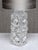 Bubble Glass Table Lamp with Silk Shade by Josef Schott for Smålandshyttan, Sweden, 1960s For Sale - Image 4 of 13