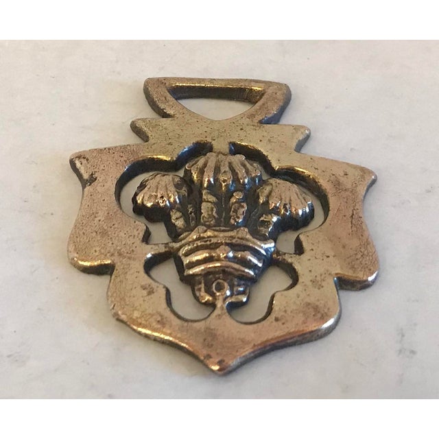 Vintage Brass Saddle Hardware With Mushroom Design Chairish