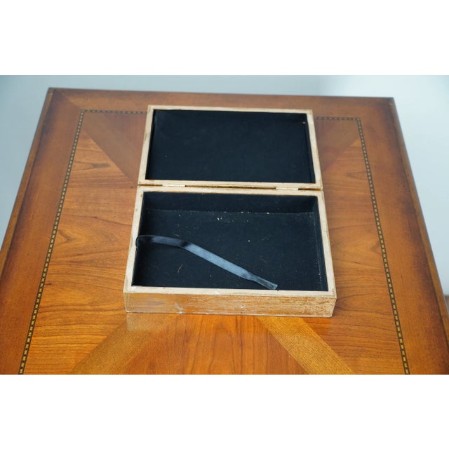 Indian Vintage Gilt Wood and Needle Work Decorative Box Possibly Indian Zardozi For Sale - Image 3 of 7