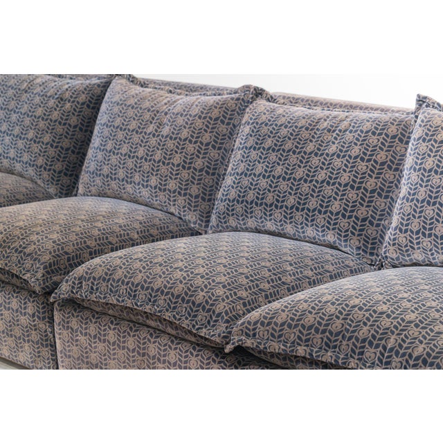 Italian Curved Cado Model Modular Sofa by Gunnar Gravesen and David Lewis for ICF, 1970s, Set of 4 For Sale - Image 10 of 12