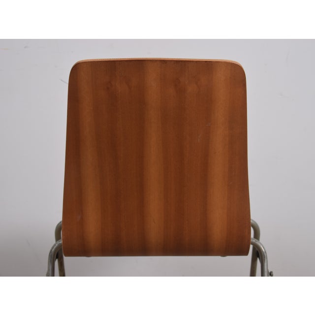 Brown Mid-Century Industrial Dining Chair For Sale - Image 8 of 10