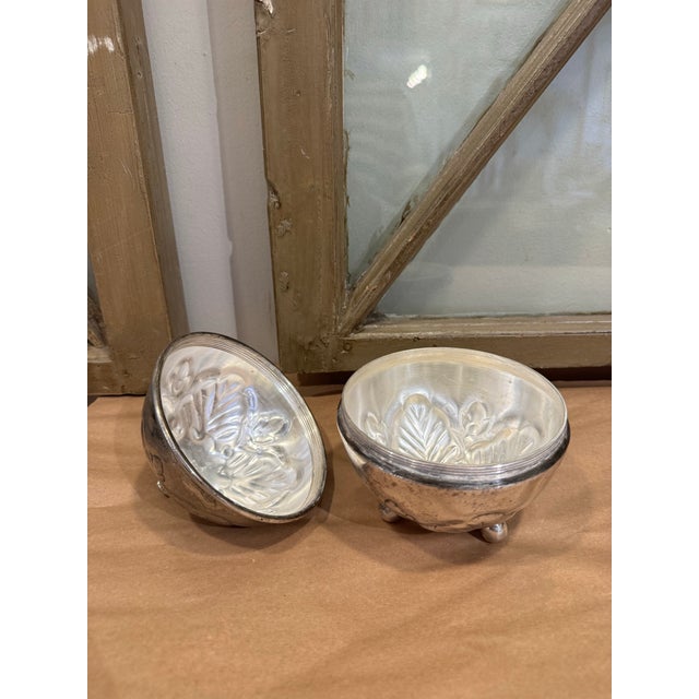 Vintage Silverplate Wool Holder For Sale - Image 4 of 5
