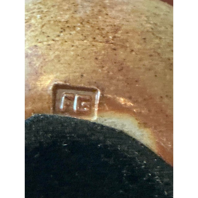 Contemporary Vintage Boho Original Studio Pottery Vase For Sale - Image 3 of 12