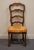 French Country Vintage Antique Country French Style Ladderback Dining Side Chair For Sale - Image 3 of 11
