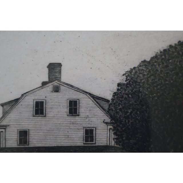 Woody Gruber “Deer Isle Landscape” Signed 1975 Drypoint Etching 49/75 For Sale - Image 15 of 18