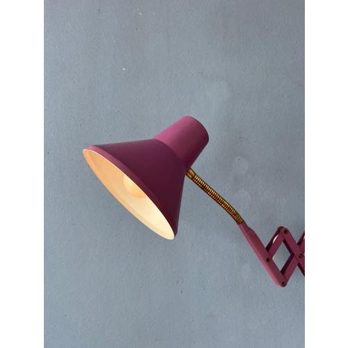 Vintage Space Age Scissor Wall Lamp For Sale - Image 4 of 11