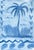 Abstract original palm tree painting unframed on watercolor paper measuring 8 inches x 11.5 inches. By Charleston based...