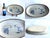 Gray Vintage Set of Tonala El Palomar Blue by Ken Edwards Pottery Dinnerware, 31 Pieces For Sale - Image 8 of 14