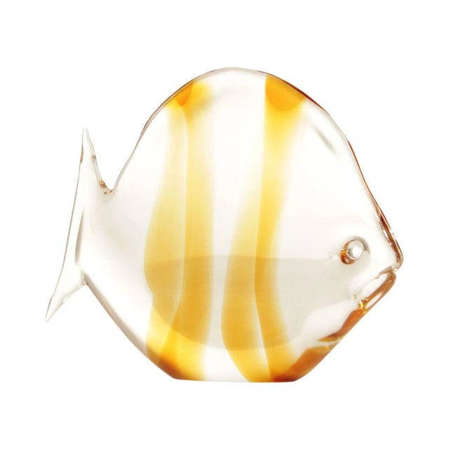 Mid 20th Century Murano Style Glass Butterfly Fish For Sale - Image 13 of 13