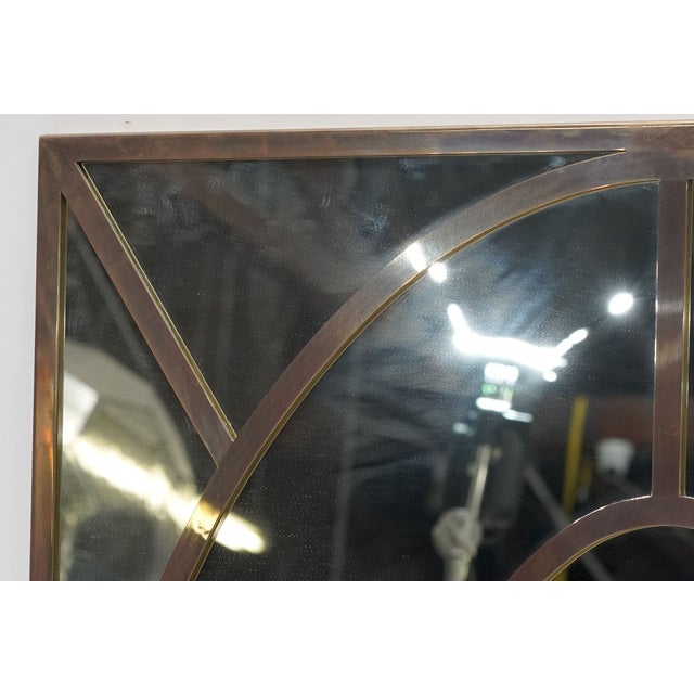 Late 20th Century Indoor Outdoor Designer Mirror Custom Stainless Steel Full Back, Framed For Sale In Los Angeles - Image 6 of 6