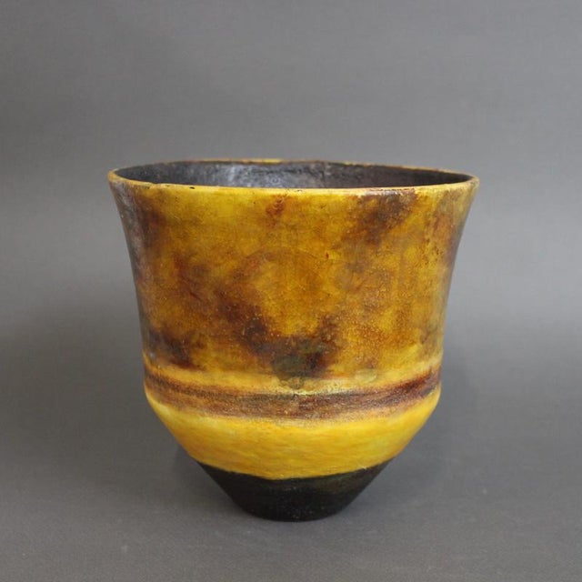 Vintage Italian Ceramic Cachepot by Guido Gambone, 1960s For Sale - Image 6 of 18