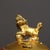 Yellow Vintage Cloisonne Enamel Incense Burner – 6.1" Gilt Lion Censer With Floral Motif For Sale - Image 8 of 9