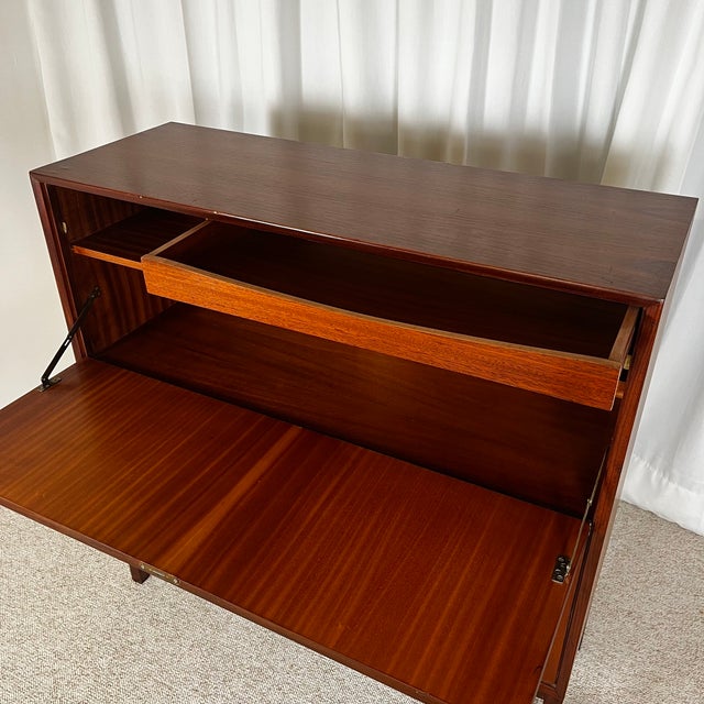 Brown Scandinavian Secretary Desk in the Style of Marian Grabinski for Ikea, 1960s For Sale - Image 8 of 18