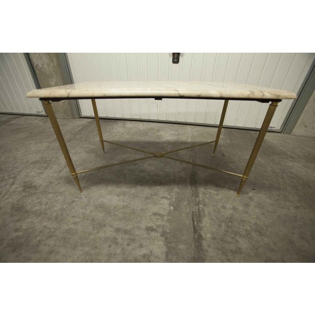 Metal Marble Coffee Table, 1930s For Sale - Image 7 of 18