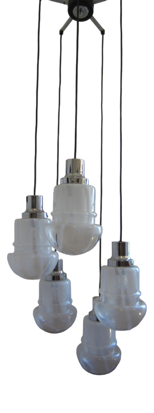 Murano Glass Cascade Ceiling Light, 1970s