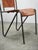 Brutalist European Brutalist Wrought Iron and Cognac Leather Dining Chair, 1990s For Sale - Image 3 of 14