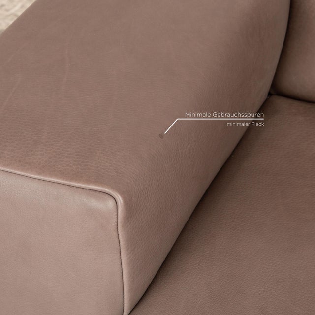 Nero Leather Two Seater Brown Sofa from Koinor For Sale - Image 4 of 14
