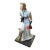 1940s Italian Ceramic Figurine by Mollica, Woman With Fox Terrier For Sale