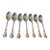 Antique Gorham "Chantilly" Sterling Silver Teaspoons. Monogram "N". 5 7/8" Long. 7 Available. For Sale