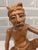 1950s Mid-Century Modern Realism Balinese Modernist "Seated Philosopher" Satinwood Sculpture For Sale - Image 9 of 12