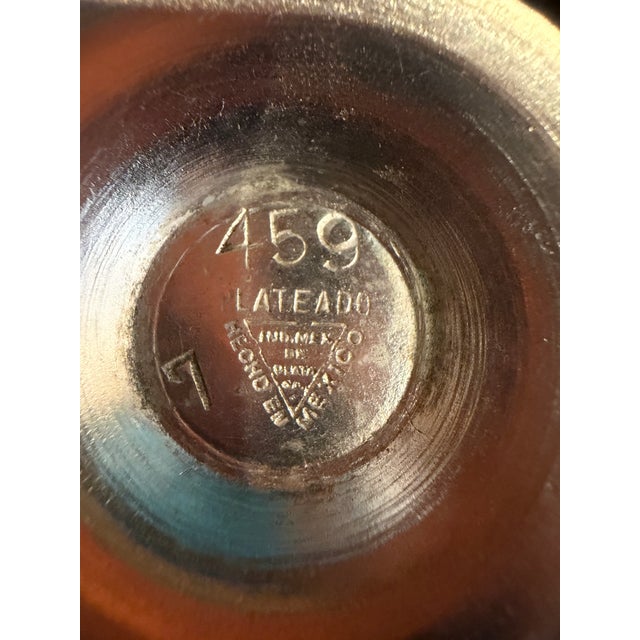 A 1950-60's sophisticated set of five vintage wine goblets crafted by the renowned silver house "Industria Mexicana de...