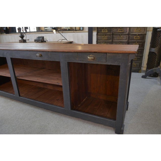 Wood Large Counter, Early 20th Century For Sale - Image 7 of 14
