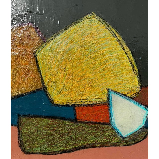 "Out of the Shadows" Original Mixed Media Abstract Painting on Canvas by Zac Woodiel For Sale - Image 4 of 13