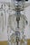 2 Mid Century Etched Glass Crystal Hurricane Candlestick Boudoir Lamps 20" For Sale - Image 14 of 18
