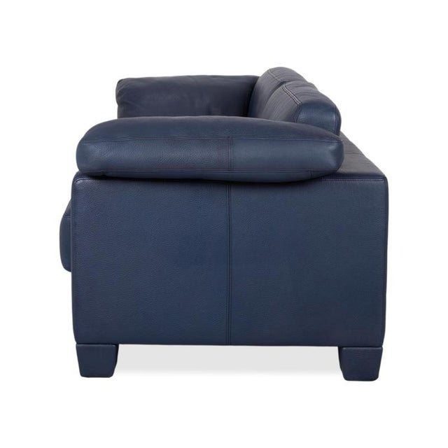 DS 17 3-Seater Sofas in Dark Blue Leather from de Sede, Set of 2 For Sale - Image 11 of 13