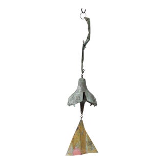 Vintage Paolo Soleri Arconsanti Multi-Color Bronze Bell / Wind Chime For Sale