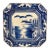 Arita Amari Blue on White Charger Japanese 20th Century For Sale