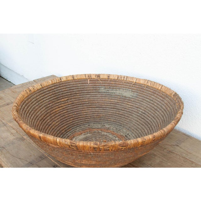 Large Antique Nomadic Harvest Bowl For Sale - Image 4 of 10