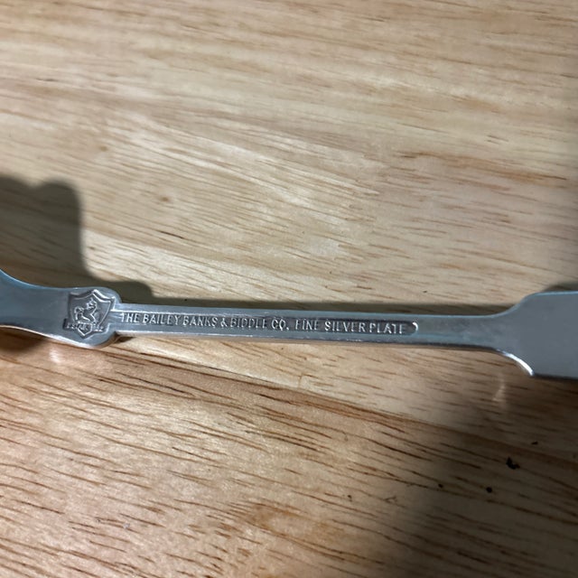 Bailey, Banks & Biddle Fine Silver Plate - Fiddle Handle -Backstamp: The Bailey Banks, & Biddle Co. Fine Silver Plate....