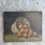 Peach Perfection: This Antique Original Oil on Canvas of Peaches captures the essence of American orchards with its vivid...