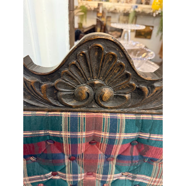 Wood Antique Renaissance Revival Savonarola Armchair For Sale - Image 7 of 8