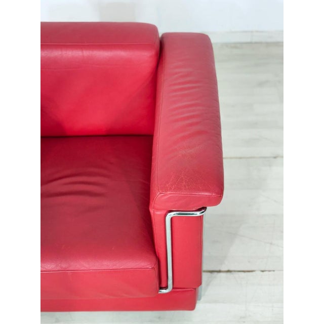 Carat Club Chair in Red Leather from Züco For Sale - Image 4 of 13