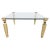 Brass and Glass Coffee Table, 1970s For Sale - Image 9 of 9