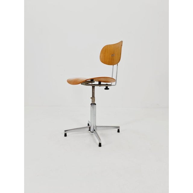 Bauhaus German Swivel Chair by Egon Eiermann for Wilde & Spieth, 1950s For Sale - Image 10 of 11