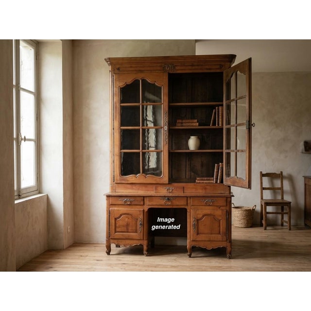 FrenchLouis XV Bibliothèque or Display Cabinet For Sale - Image 13 of 13